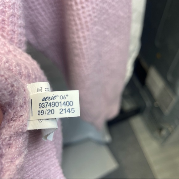 Aerie Soft Lilac Crew Neck Sweater - Picture 8 of 10